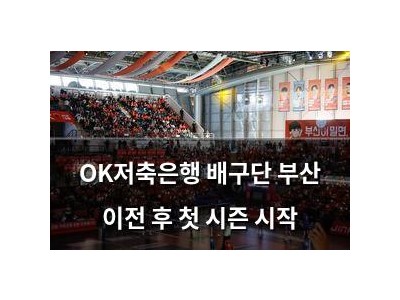 OK저축은행 배구단 부산 이전 후 첫 시즌 시작
