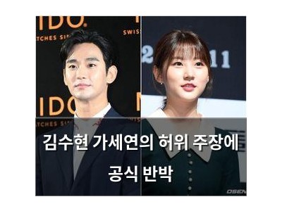 김수현 가세연의 허위 주장에 공식 반박