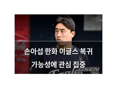 손아섭 한화 이글스 복귀 가능성에 관심 집중